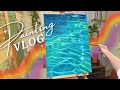 My Largest Oil Painting This Year | Water Painting Art Vlog