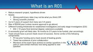 So You're Thinking About an R01: Roundtable Discussion on Transitioning to an Independent