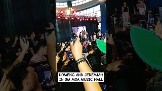 Domeng and Jeremiah in SM Mall of Asia Music Hall #OngFam #GeoOng #Masid