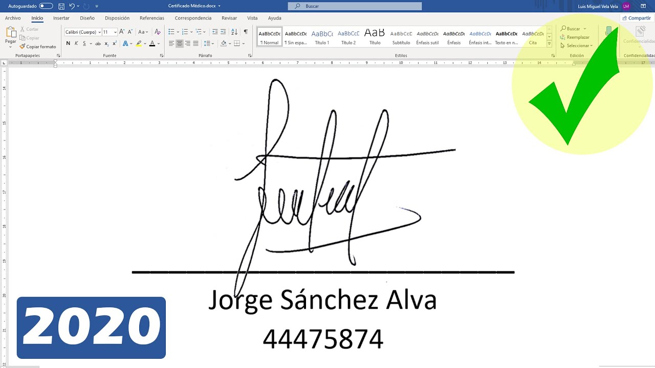 Cómo hacer en Microsoft Word una firma digital - Agregar firma a Word