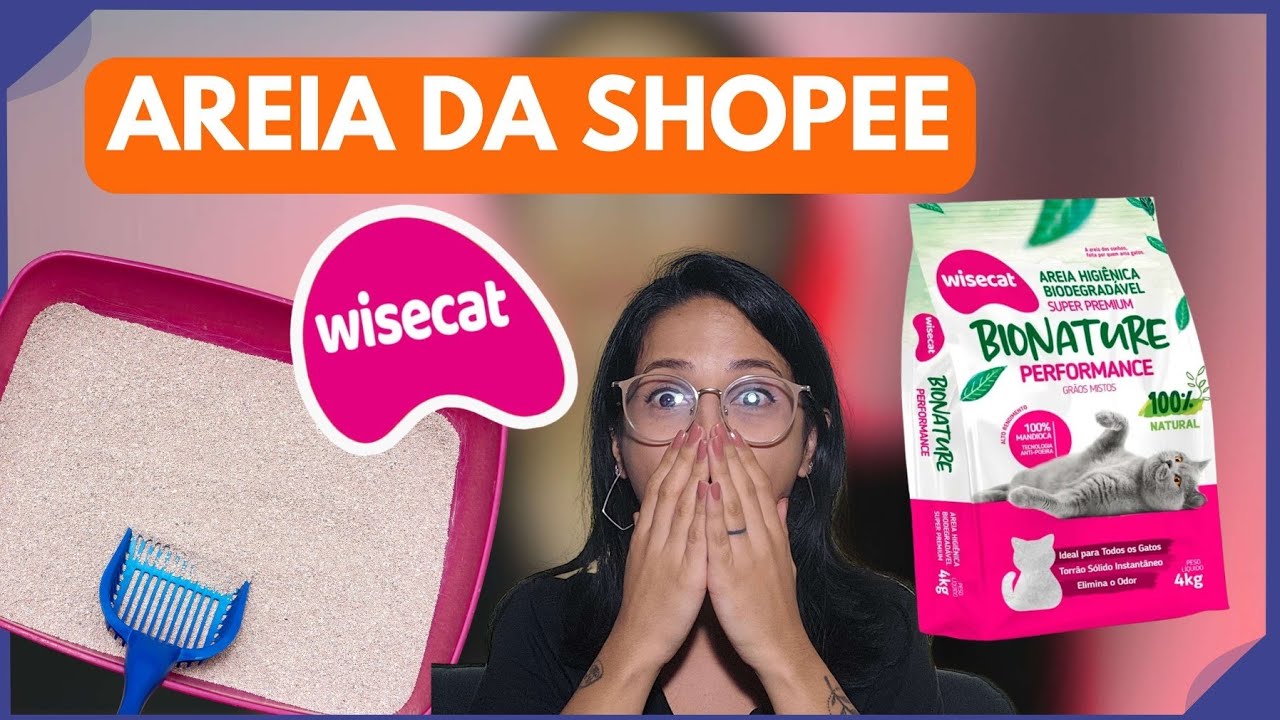 AREIA de GATO NÃO LEVANTA PÓ | Vende na SHOPEE - Review Wisecat Bionature Performance grãos médios 