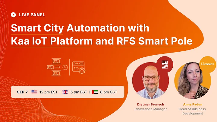 [Live Webinar] Smart City Automation with Kaa IoT Platform and RFS Smart Pole