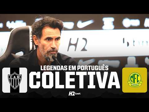 Eduardo Domínguez fala após vitória do Atlético-MG sobre o Mirassol na Arena MRV pelo Brasileirão