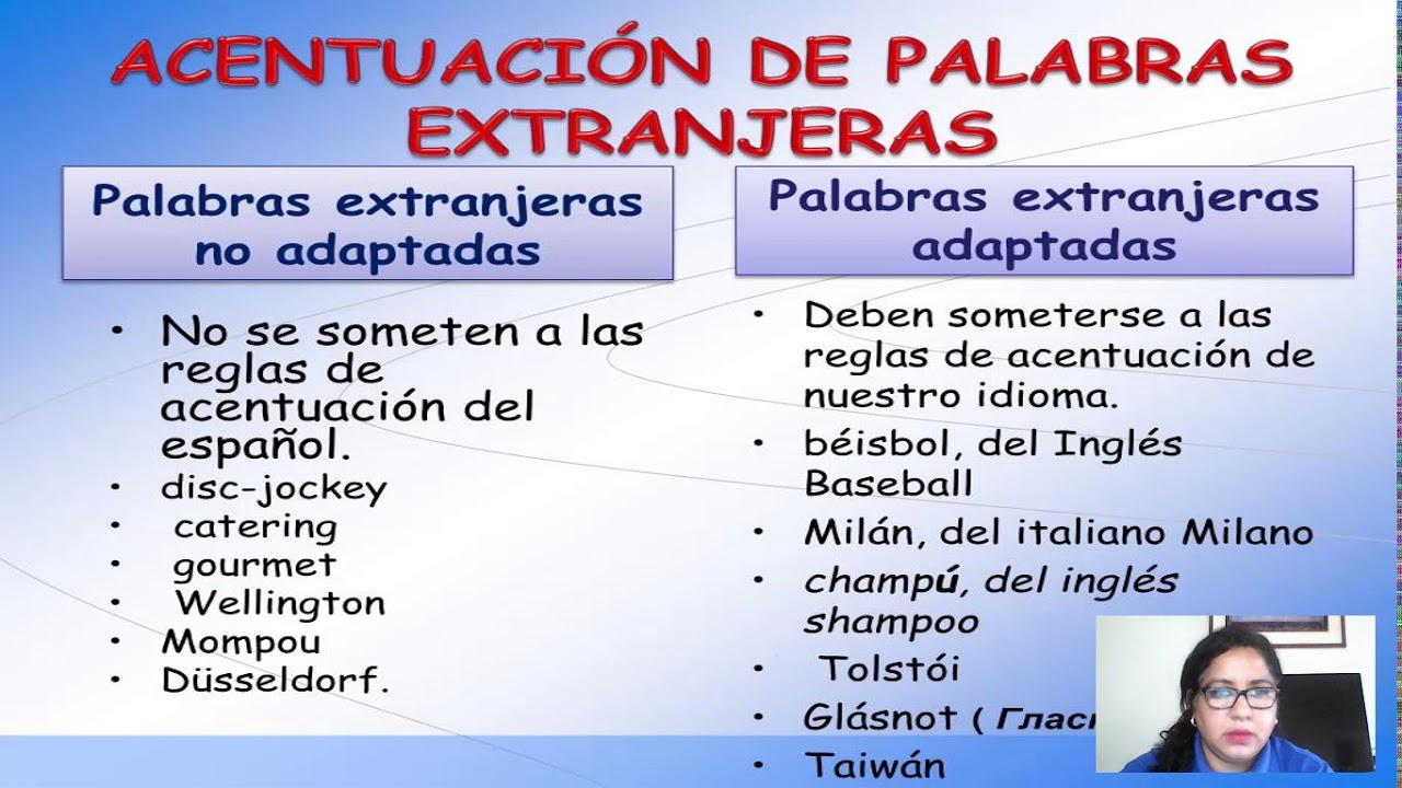 LA TILDE EN PALABRAS LATINAS O EXTRANJERAS 02 | 4TO SECUNDARIA