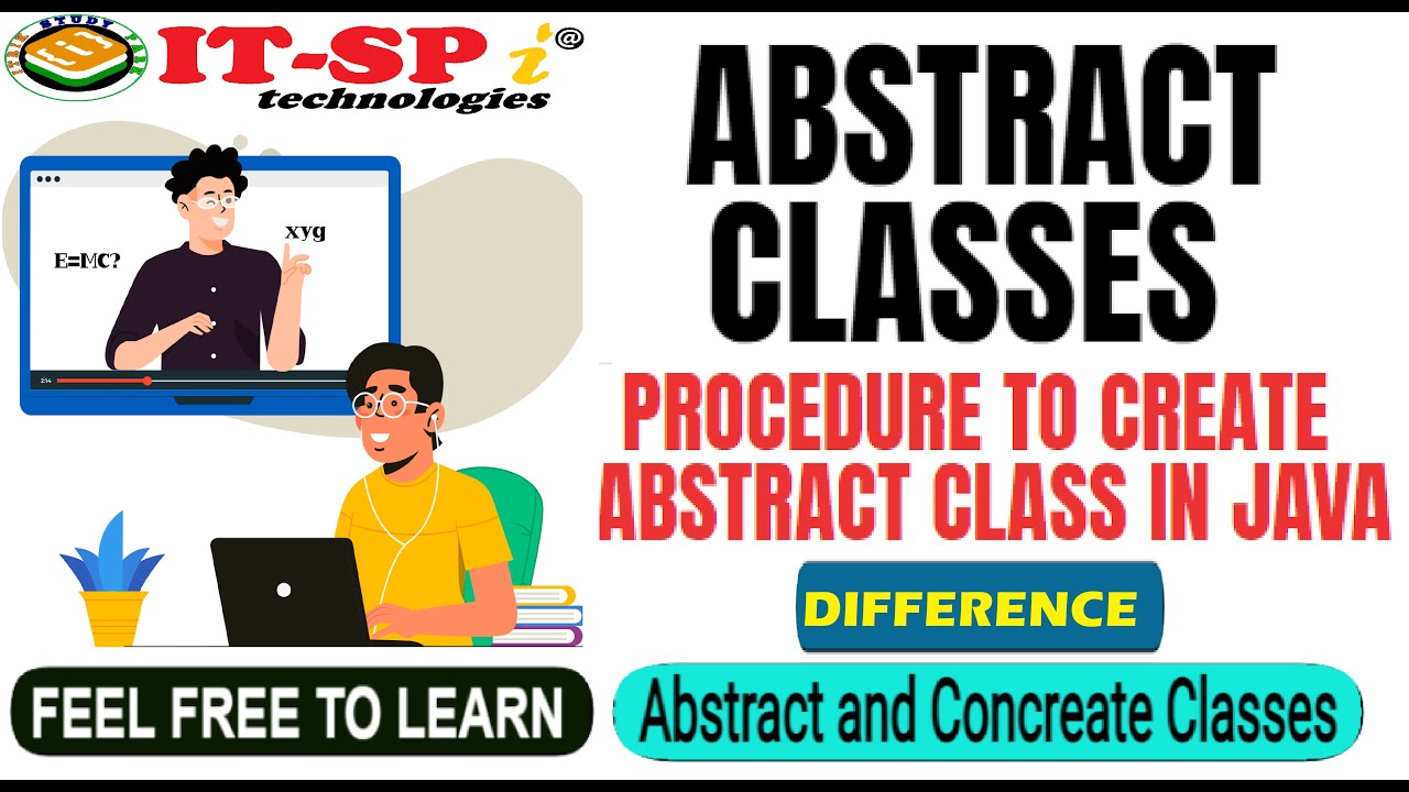 Abstract classes and Concreate Classes in java || How to Declare ...