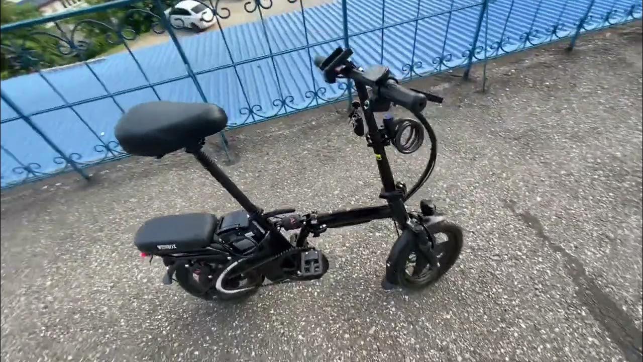 Электровелосипед складной 400W. 2 сиденья. 35км/ч - YouTube