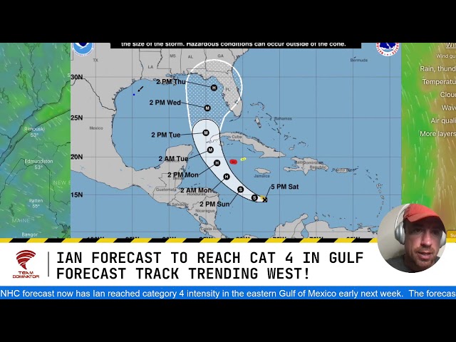 LIVE update: Hurricane IAN expected to reach CATEGORY 4 west of Florida!