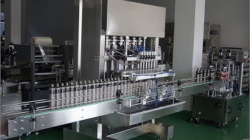 automatic liquid filling machine machine for plastic bottle Linear filling capping production line