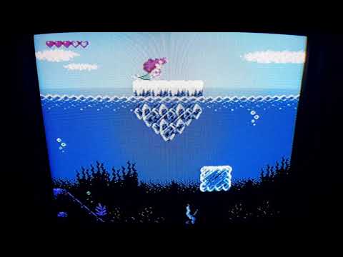 ZoOL играет в Little Mermaid (Famicom, Sony Trinitron)