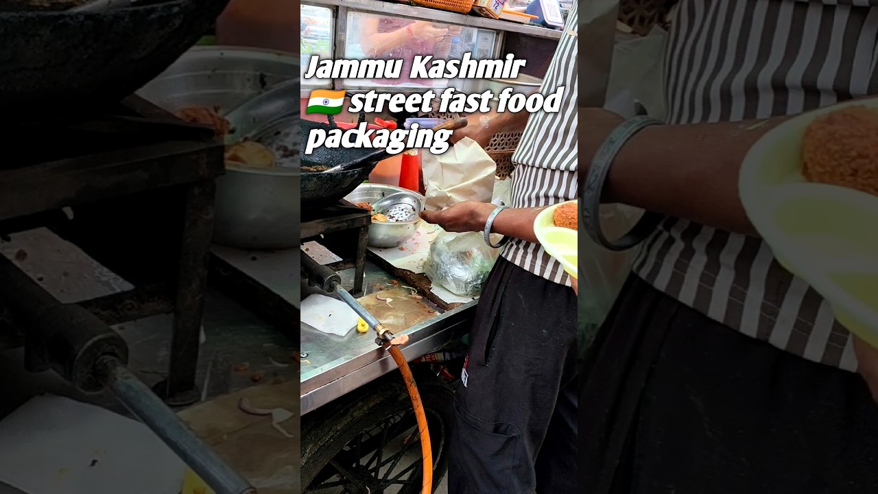 Jammu Kashmir 🇮🇳 street fast food packaging