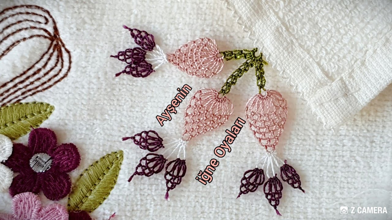 Çok güzel igne oyası havlu kenarı modeli anlatımlı yapılışı