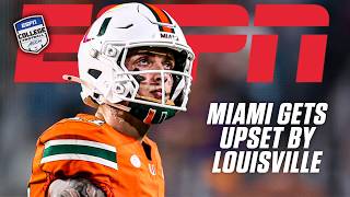 FULL REACTION 🏈 Louisville UPSETS No. 2 Miami 😱 | ESPN College Football Details