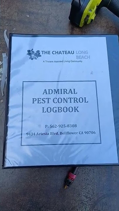 PEST CONTROL LOG BOOK - YouTube
