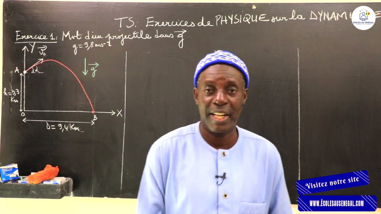 Exercices - Terminale S - PC : Physique / La Dynamique  / M. Diop