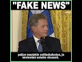 Sauli Niinistön ilme, kun Trump väittää Suomen ostaneen hävittäjiä