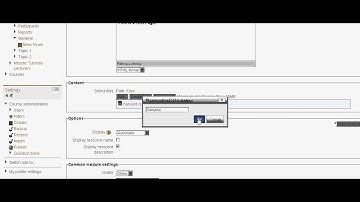 Moodle: How to upload, edit, delete and rename files and folders in moodle