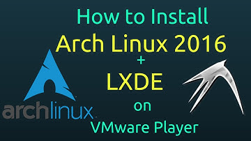 How to Install Arch Linux 2016 + LXDE Desktop + Open-VM-Tools on VMware Player Free [Subtitle] [HD]