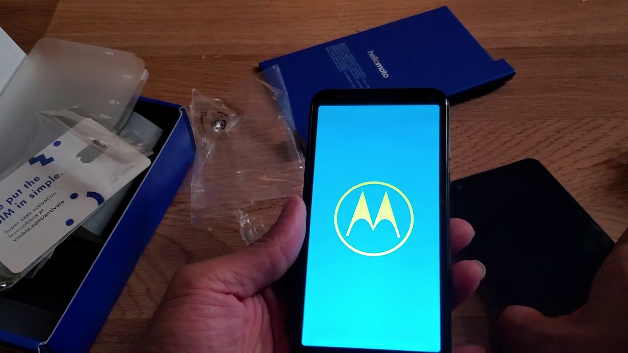 Motorola Moto e6 unboxing For Free! (Visible Wireless) YouTube