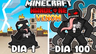 Sobreviví 100 DÍAS siendo VENOM en Minecraft HARDCORE!