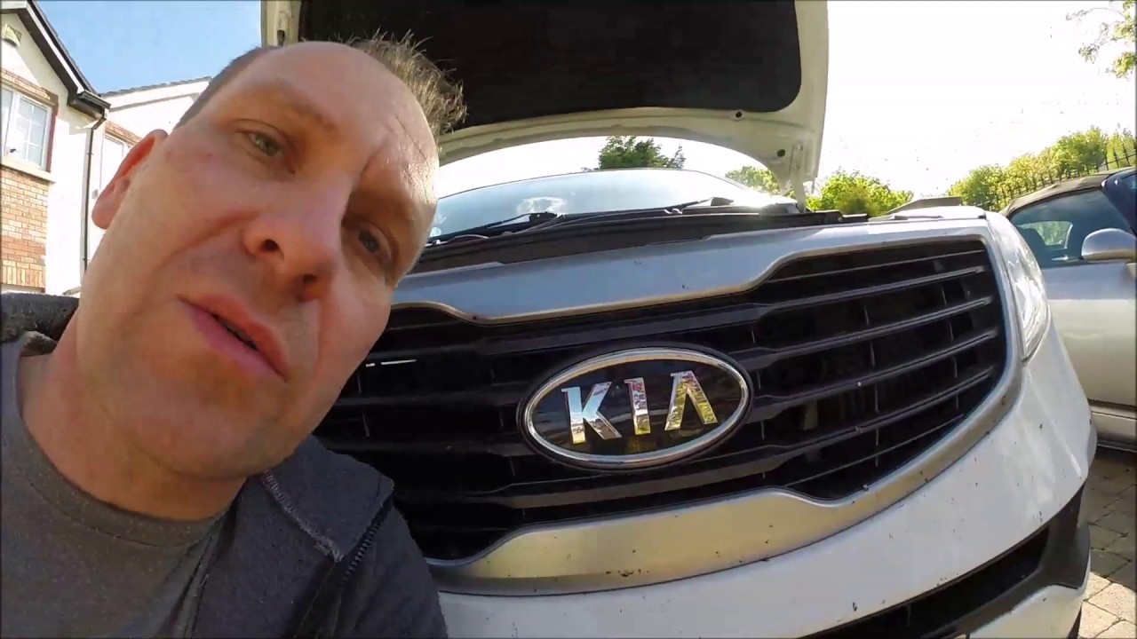 How To Replace The Serpentine Belt On A Kia Sportage With L Engine