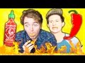 TASTING SPICY HOT FOOD! (with Ricky Dillon)