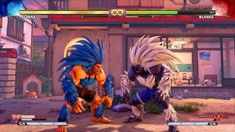 STREET FIGHTER V BLANKA V trigger 2 HIGH damage COMBO