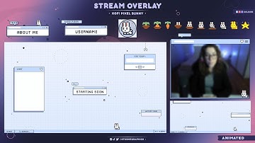 [ Pixel Bunny ] FREE ANIMATED STREAM OVERLAY FOR DOWNLOAD