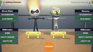 He lost so many coins 😱 | Stickman Skate Battle screenshot 3