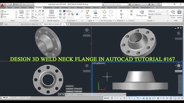 HOW TO DEVELOP 3D WELD NECK FLANGE IN AUTO CAD TUTORIAL #167