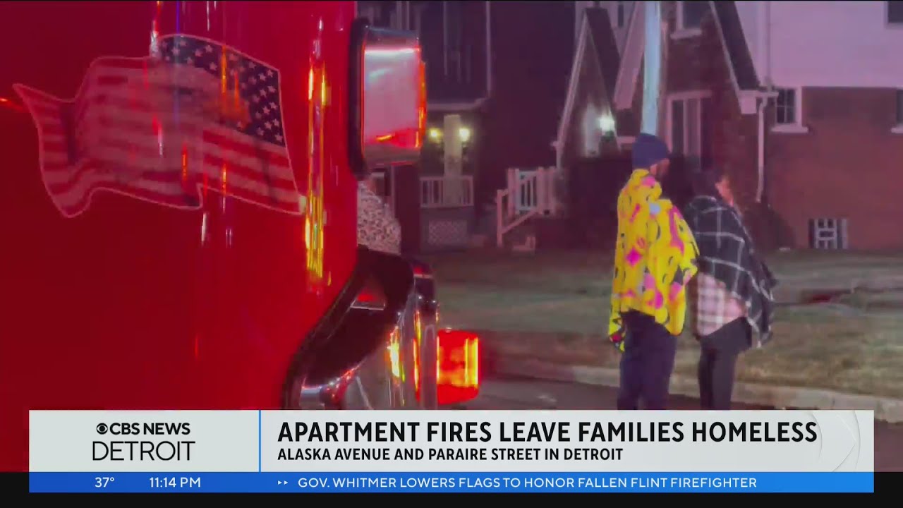 Several families forced to move after apartment building catches fire ...
