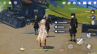 My Genshin Impact Gameplay:Janusz & Oskari Ratniki finding after Quest Poramida-Dreadshade Mire screenshot 5