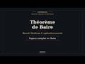 Baire et applications — AgregMaster
