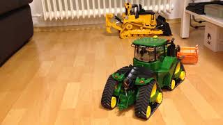 DIY Bruder John Deere 9620 RC transformation, demonstration test