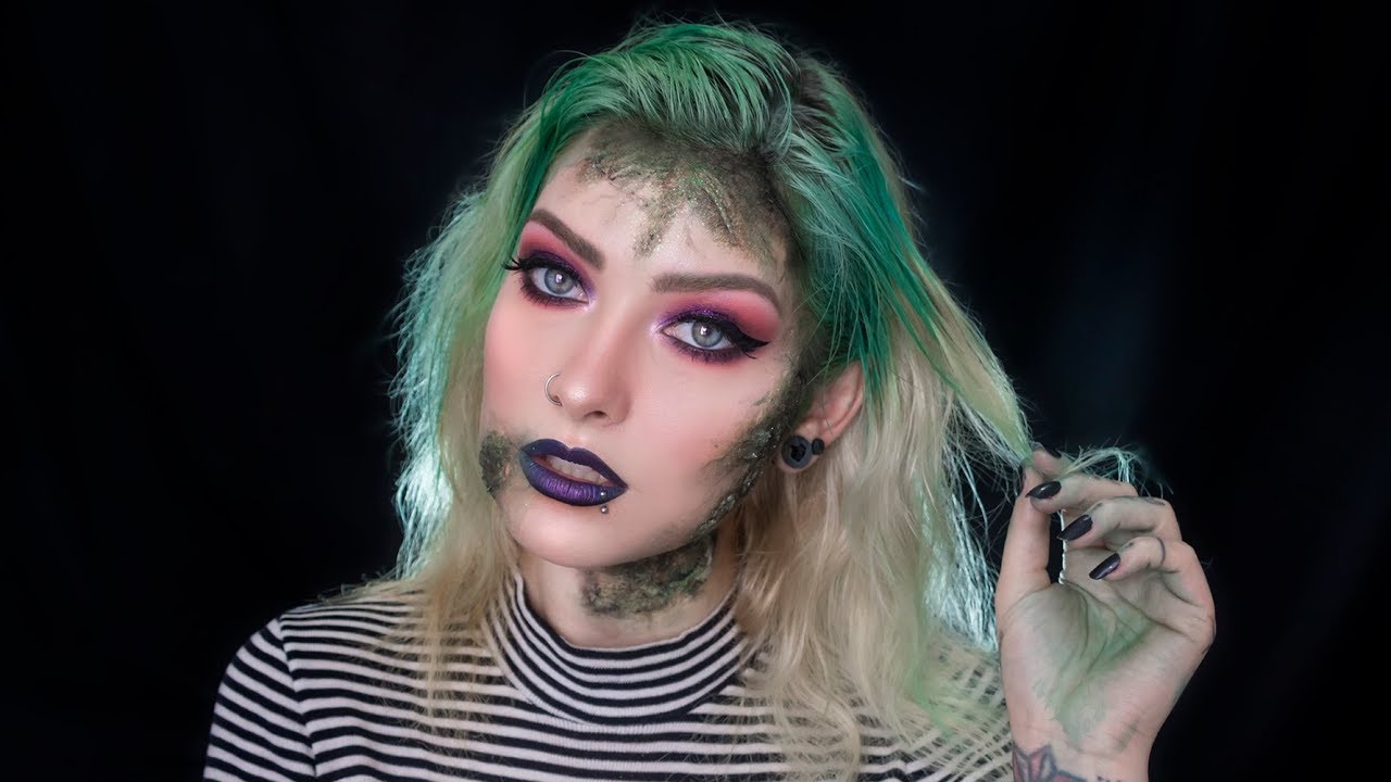 Maquiagem Beetlejuice | versão feminina e glam - YouTube