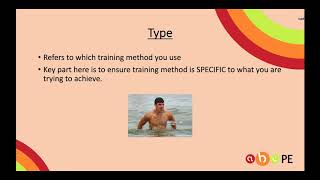Training principles