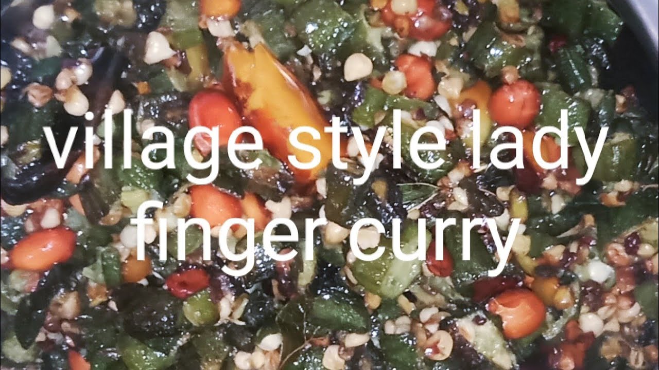 village recipe bendakay fry ( lady ginger curry)