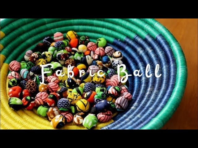 DIY Mini Fabric Balls for Accessories Using 5cm Fabric Scraps