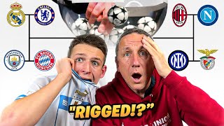 REACTING to the CHAMPIONS LEAGUE DRAW - DISGRACE!