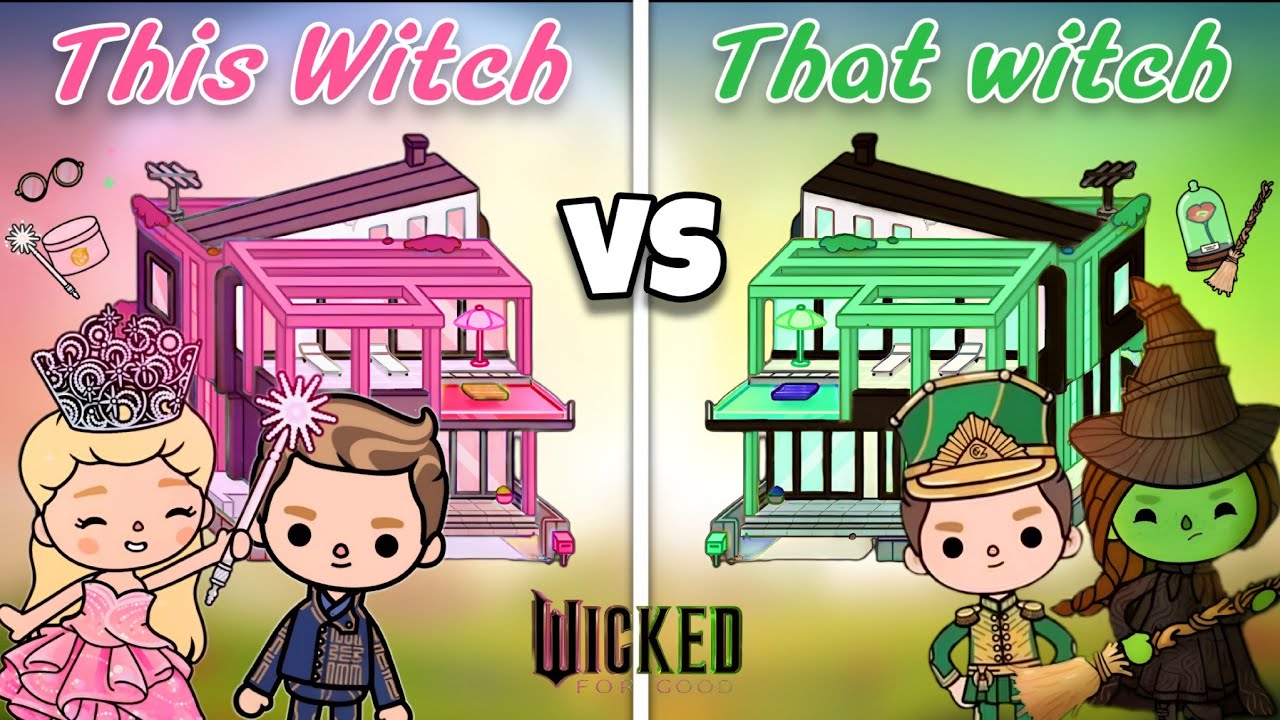 Эльфаба и Глинда переезжают в Toca World 😱 Кто лучшая пара!?😍 [ Toca Boca x Wicked НОВОЕ ОБНОВЛЕН...