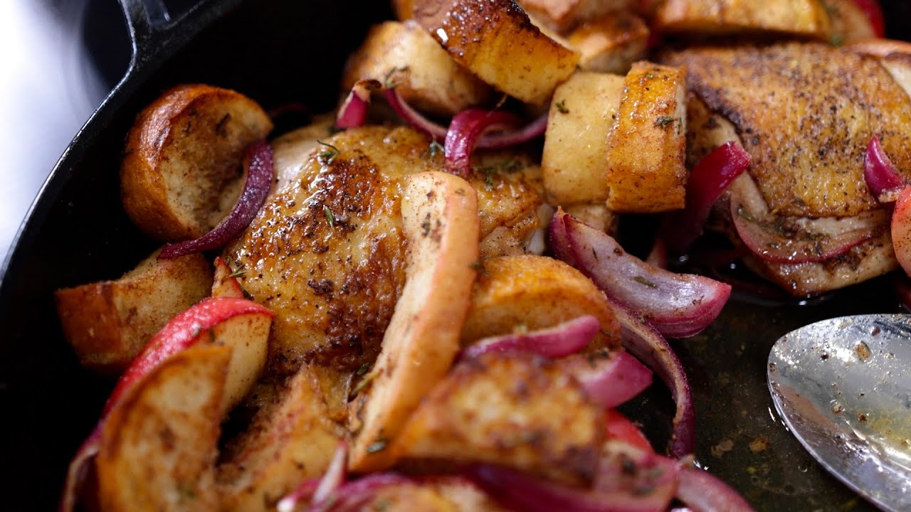 One Pan Chicken & Apples | Kitchen Recipe | The Key Ingredient