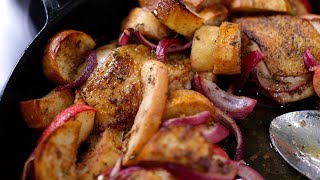 One Pan Chicken & Apples | Kitchen Recipe | The Key Ingredient | PBS North Carolina