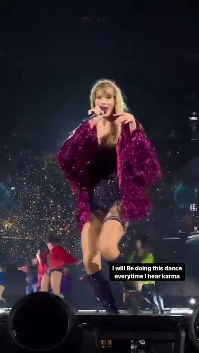 This little dance on Karma is best🤩🤍 #taylorswift #theerastour #karma #shorts