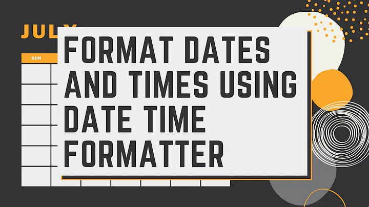 Format Dates And Times in Java Using DateTimeFormatter