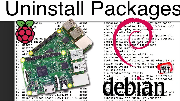 How to Remove/Unistall Software in Linux Debian Terminal - Raspberry Pi Tutorials