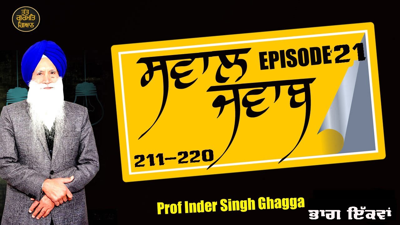 Episode 21 # 211-220 Prof Inder Singh Ghagga |2020