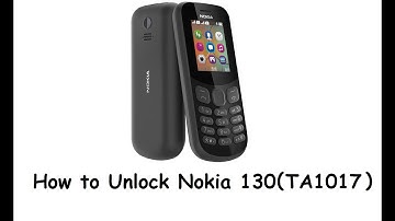 NOKIA 130 (TA-1017) UNLOCK/RESET USER CODE / SECURITY CODE