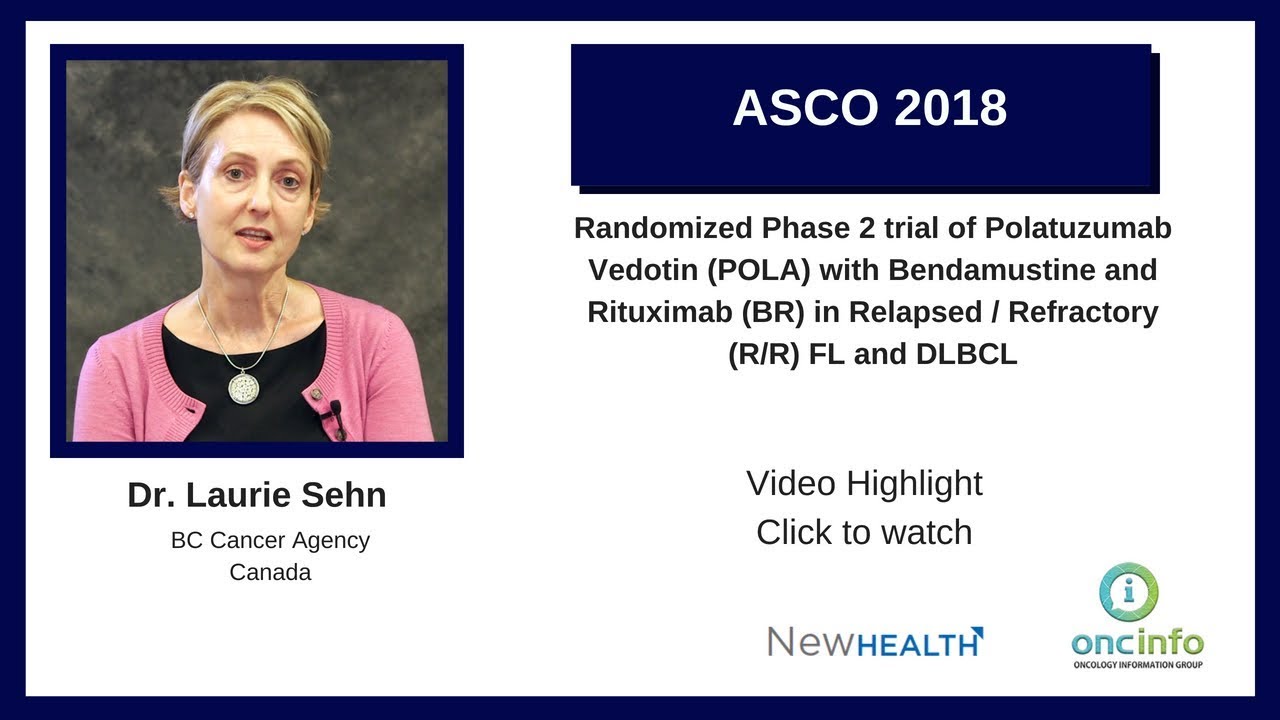 Dr. Laurie Sehn, BC Cancer Agency, Canada YouTube