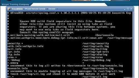 VTC Player   Unix System Administration Essentials, Using Syslog