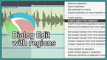 Dialog Edit with Regions - How to approach a list of edits to do