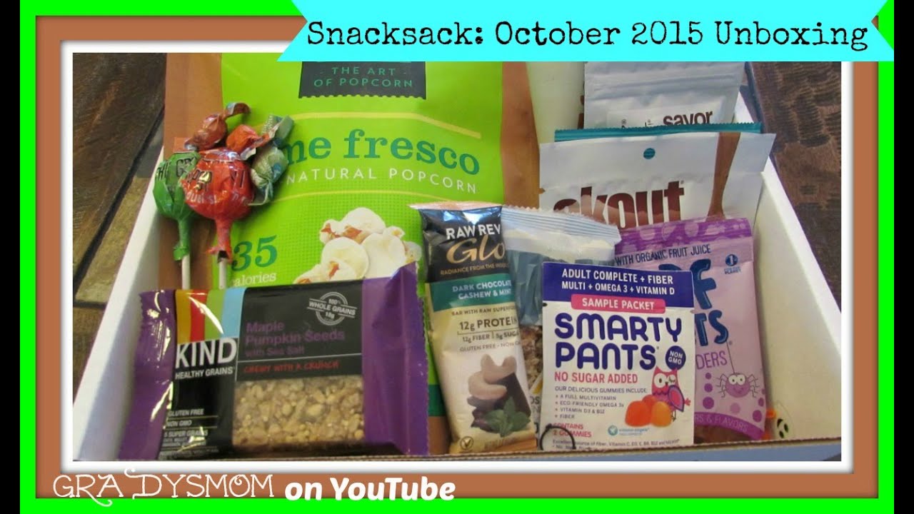 Snacksack | October 2015 Happy Halloween Unboxing